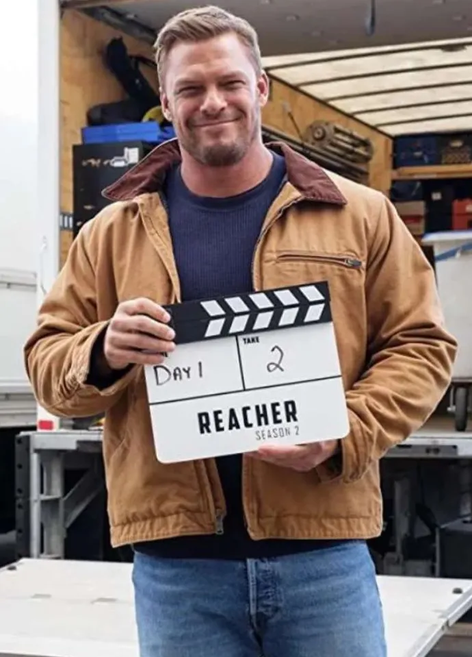Reacher S02 Alan Ritchson Brown Jacket