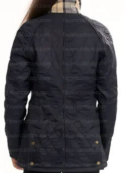 Reacher S03 Dominique Kohl (Mariah Robinson) Blue Quilted Jacket