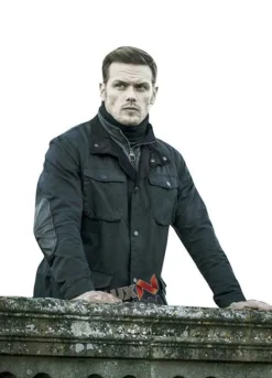 Red Notice Sam Heughan (Tom Buckingham) Black Cotton Jacket