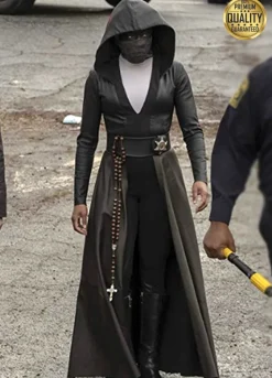Regina King Watchmen Angela Abar Leather Costume Coat