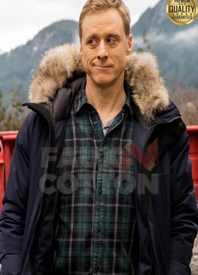 Resident Alien Alan Tudyk ( Harry Vanderspeigle ) Fur Jacket