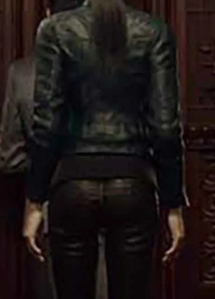 RESIDENT EVIL INFINITE DARKNESS (SHEN MAY) JONA XIAO LEATHER JACKET