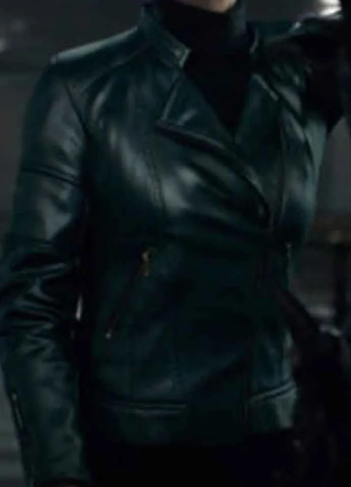 RESIDENT EVIL INFINITE DARKNESS (SHEN MAY) JONA XIAO LEATHER JACKET