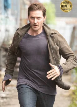 Richard Armitage The Stranger Adam Price Brown Jacket