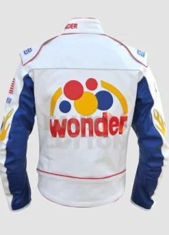 Ricky Bobby Wonder Bread Biker Leather Jacket