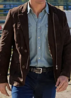 Ride Tyler Jacob (Gus Booker) Brown Jacket