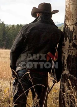 RIP WHEELER YELLOWSTONE (COLE HAUSER) BLACK COTTON JACKET