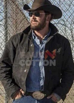 RIP WHEELER YELLOWSTONE (COLE HAUSER) BLACK COTTON JACKET