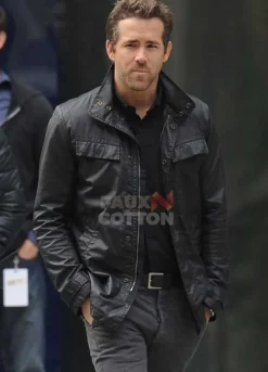 R.I.P.D Sheriff Nick Walker (Ryan Reynolds) Black Leather Jacket