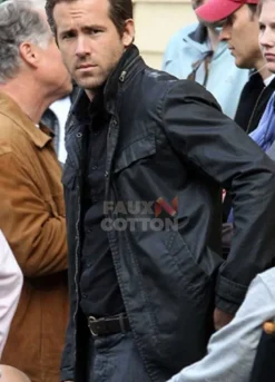 R.I.P.D Sheriff Nick Walker (Ryan Reynolds) Black Leather Jacket