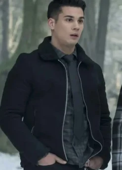 Riverdale (Fangs Fogarty) Drew Ray Tanner Black Cotton Jacket