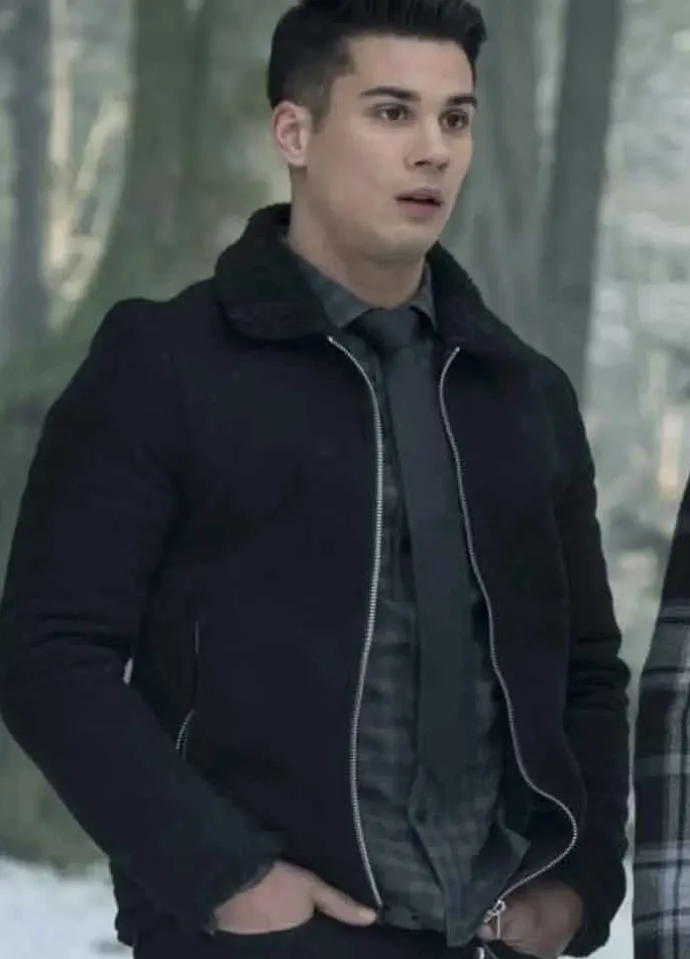 Riverdale (Fangs Fogarty) Drew Ray Tanner Black Cotton Jacket