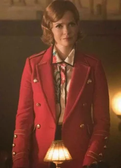 Riverdale Season 5 (Penelope Blossom) Nathalie Boltt Red Wool Coat