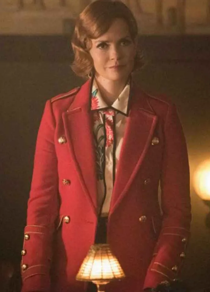 Riverdale Season 5 (Penelope Blossom) Nathalie Boltt Red Wool Coat