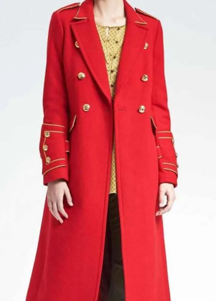 Riverdale Season 5 (Penelope Blossom) Nathalie Boltt Red Wool Coat