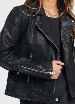 Riverdale Season 5 (Toni Topaz) Vanessa Morgan Black Leather Jacket