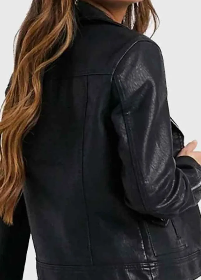 Riverdale Season 5 (Toni Topaz) Vanessa Morgan Black Leather Jacket