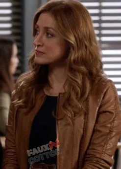 Rizzoli & Isles Sasha Alexander (Maura Isles) Brown Leather Jacket