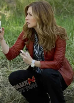 Rizzoli & Isles Sasha Alexander (Maura Isles) Leather Jacket