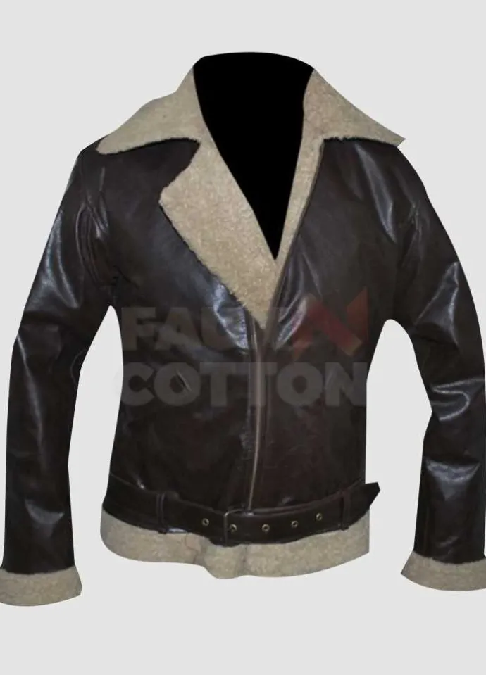 Rocky 4 Balboa Sylvester Stallone Bomber Shearling Jacket