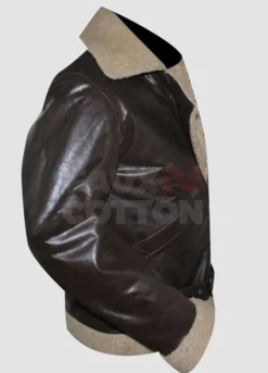 Rocky 4 Balboa Sylvester Stallone Bomber Shearling Jacket