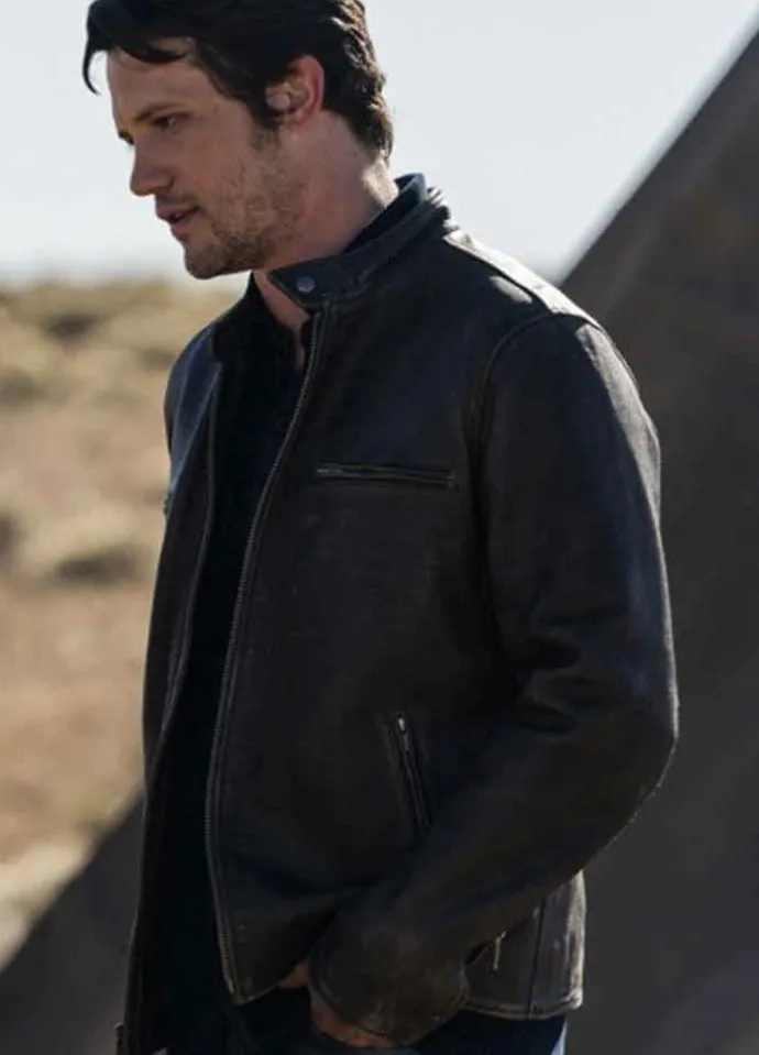 ROSWELL NEW MEXICO (MAX EVANS) NATHAN PARSONS LEATHER JACKET