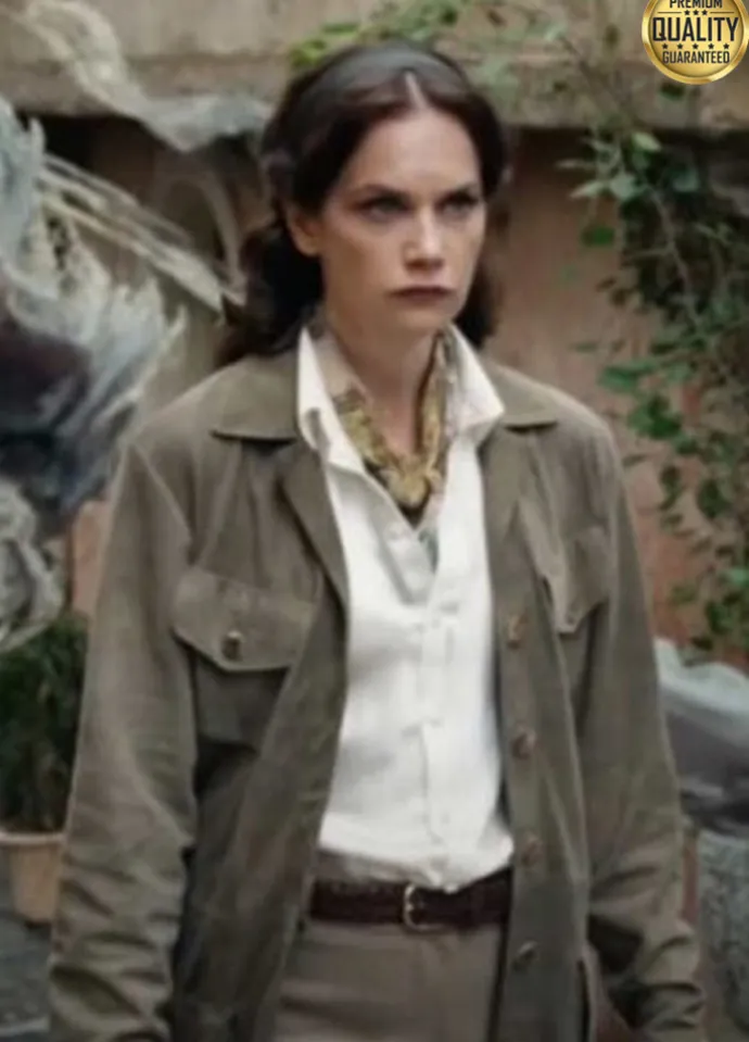 Ruth Wilson His Dark Materials Season 2 Brown Jacket