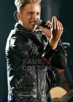 Ryan Tedder Black Leather Jacket