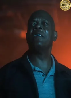 Samuel L. Jackson Spiral Marcus Black Cotton Jacket