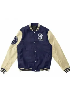 SAN DIEGO PADRES VARSITY BLUE WOOL JACKET