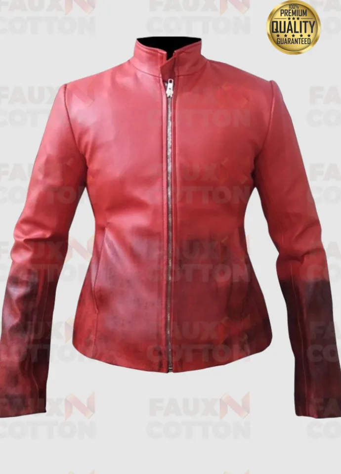 SCARLET WITCH AVENGERS AGE OF ULTRON ( ELIZABETH OLSEN ) RED JACKET
