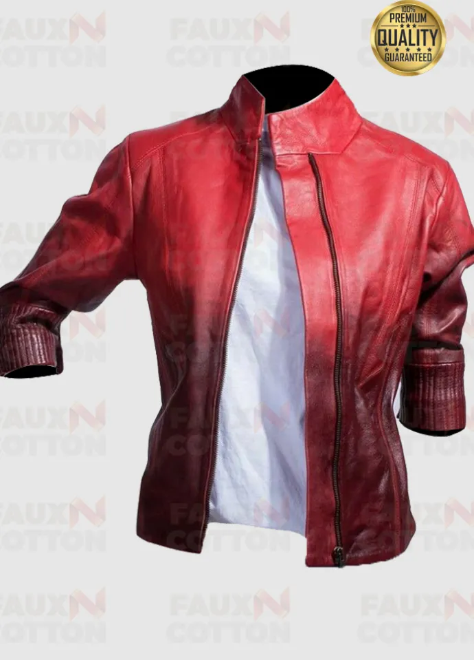 SCARLET WITCH AVENGERS AGE OF ULTRON ( ELIZABETH OLSEN ) RED JACKET