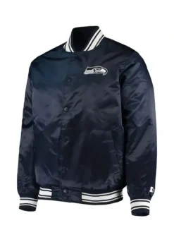 SEATTLE SEAHAWKS LETTERMAN SATIN JACKET