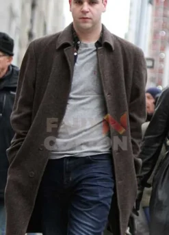SECOND ACT ALAN AISENBERG BROWN WOOL COAT