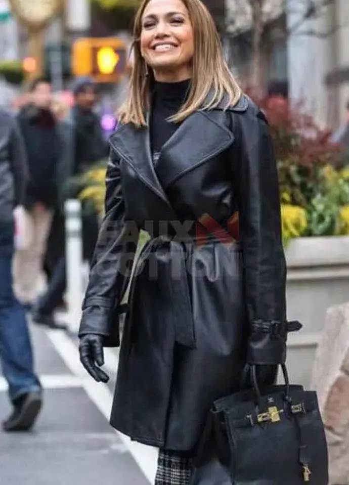 Second Act Jennifer Lopez Leather Coat