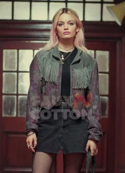 Sex Education Emma Mackey Fringe Jacket