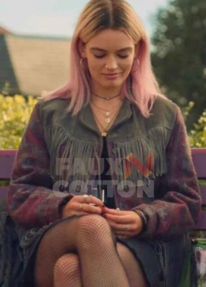 Sex Education Emma Mackey Fringe Jacket