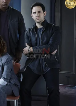 Shades Of Blue Santino Fontana Leather Jacket