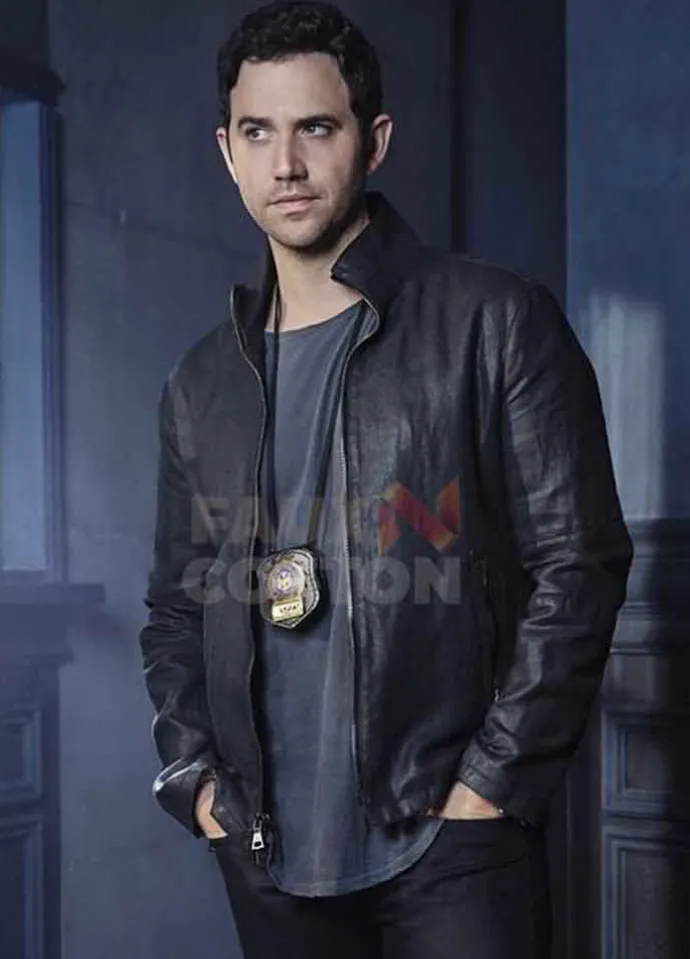 Shades Of Blue Santino Fontana Leather Jacket