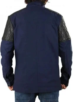 SHADOWHUNTERS (ALEC LIGHTWOOD) MATTHEW DADDARIO BLUE LEATHER JACKET