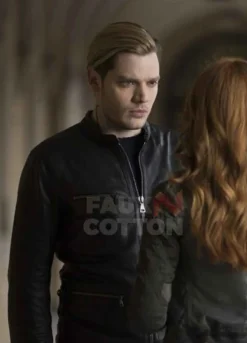 Shadowhunters Dominic Sherwood Black Leather Jacket