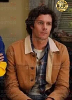Single Parents Derek ( Adam Brody ) Brown Cotton Jacket