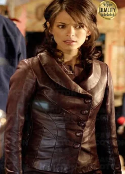 Smallville Kristin Kreuk ( Lois Lane ) Leather Jacket