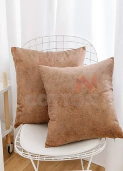 Snake Skin Brown Pillow Covers 18x18 Inch