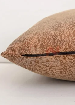 Snake Skin Brown Pillow Covers 18x18 Inch