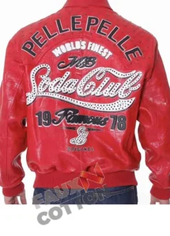 Soda Club Pelle Pelle Red Leather Jacket