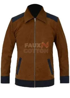 Soft Caramel Brown Cristiano Ronaldo Suede Jacket