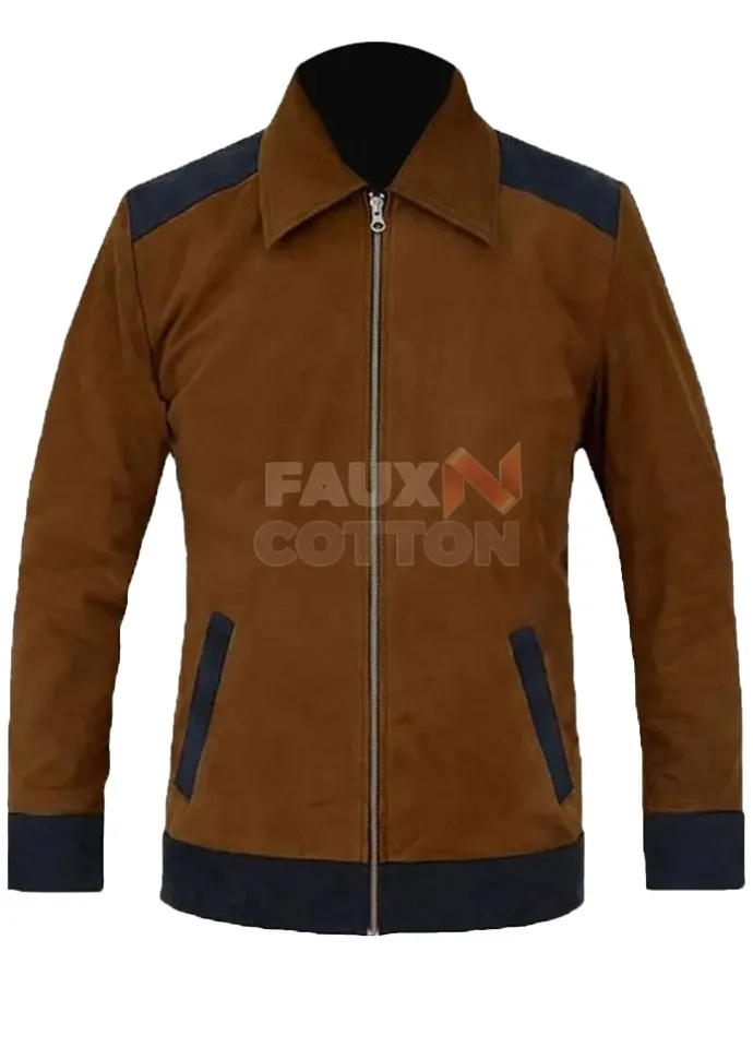 Soft Caramel Brown Cristiano Ronaldo Suede Jacket