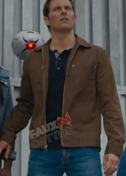 Sonic The Hedgehog James Marsden Brown Cotton Jacket