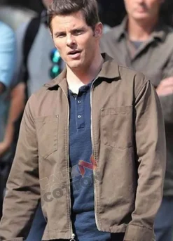 Sonic The Hedgehog James Marsden Brown Cotton Jacket
